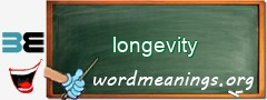 WordMeaning blackboard for longevity